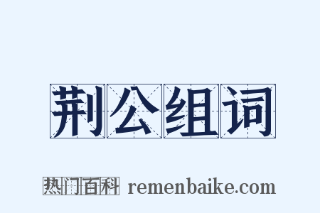 荆公组词是什么意思的图片